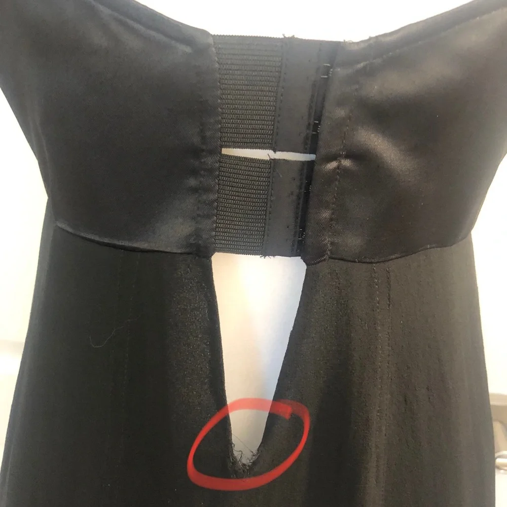 BETSEY JOHNSON slip dress. Satin on top chiffon on bottom. Sexy and cute Sz 4 - Picture 2 of 13